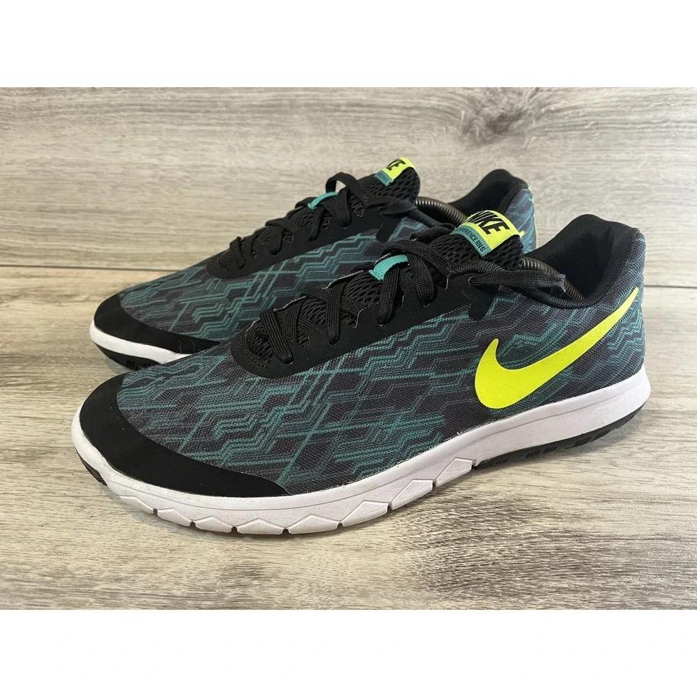 Nike Flex Experience RN 5 Black Volt Green Shoes Sneaker 844587-002 Mens 11.5‎